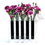 Load image into Gallery viewer, 5 hole black acrylic vase
